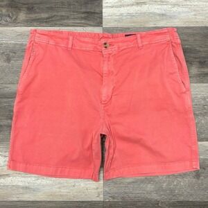 Vineyard Vines Pink Mens 38 6.5" Island Shorts Chino Summer Cotton Flat Front‎